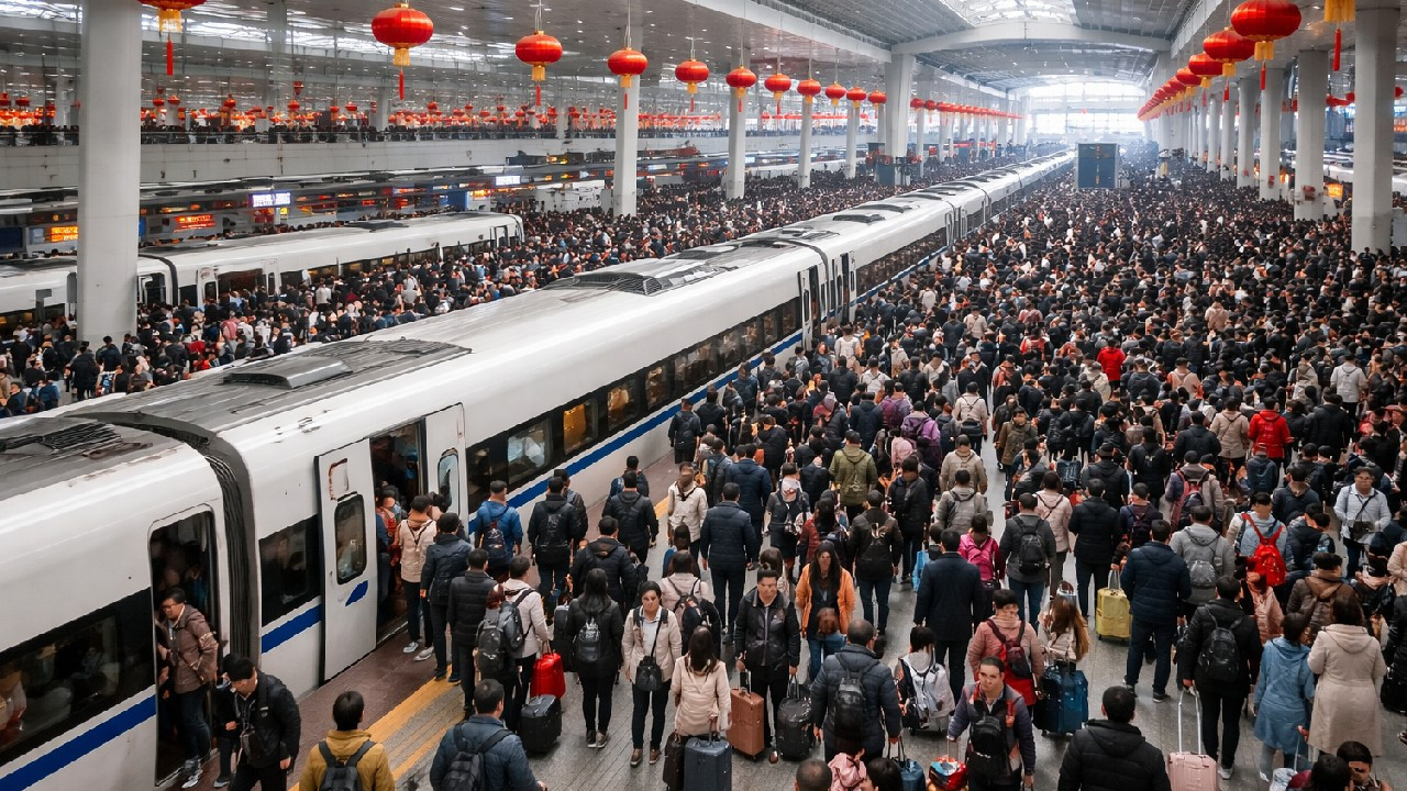 Bahar Bayramı izdihamı: 140 milyon tren bileti satıldı haber görseli