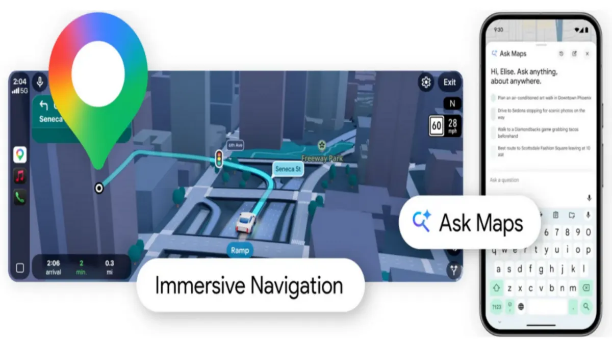 Google Maps'ten dev güncelleme: Yapay zekalı 3D navigasyon dönemi! haber görseli