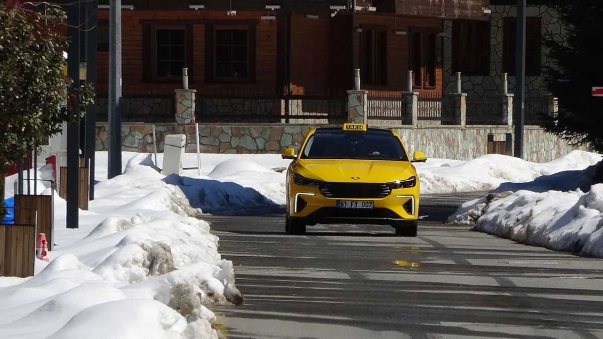 Togg taksi Karadeniz yollarında