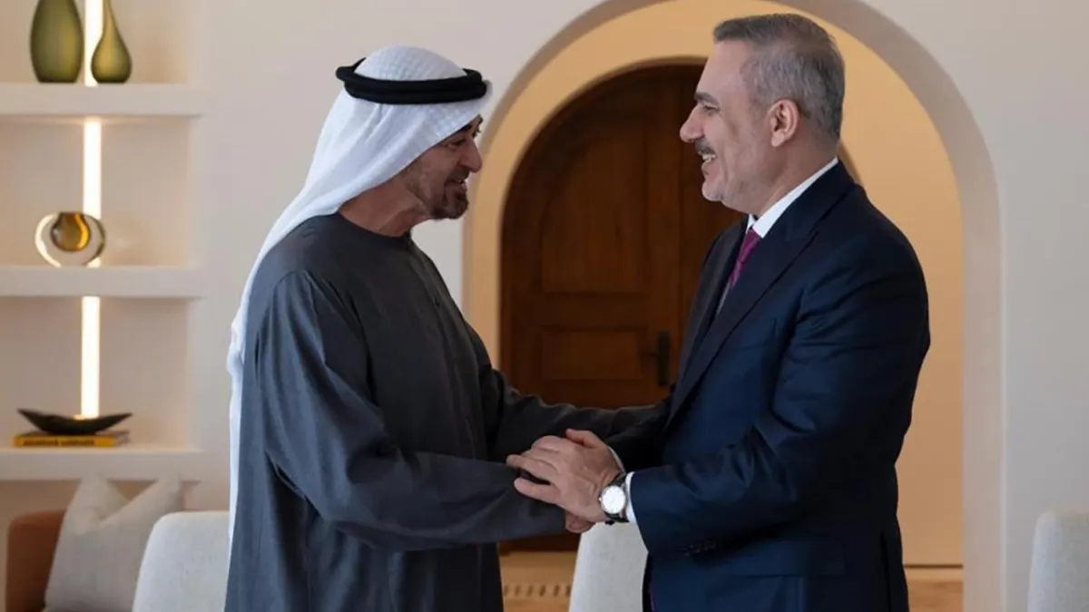 Bakan Fidan, BAE Devlet Başkanı Al Nahyan ile bir araya geldi