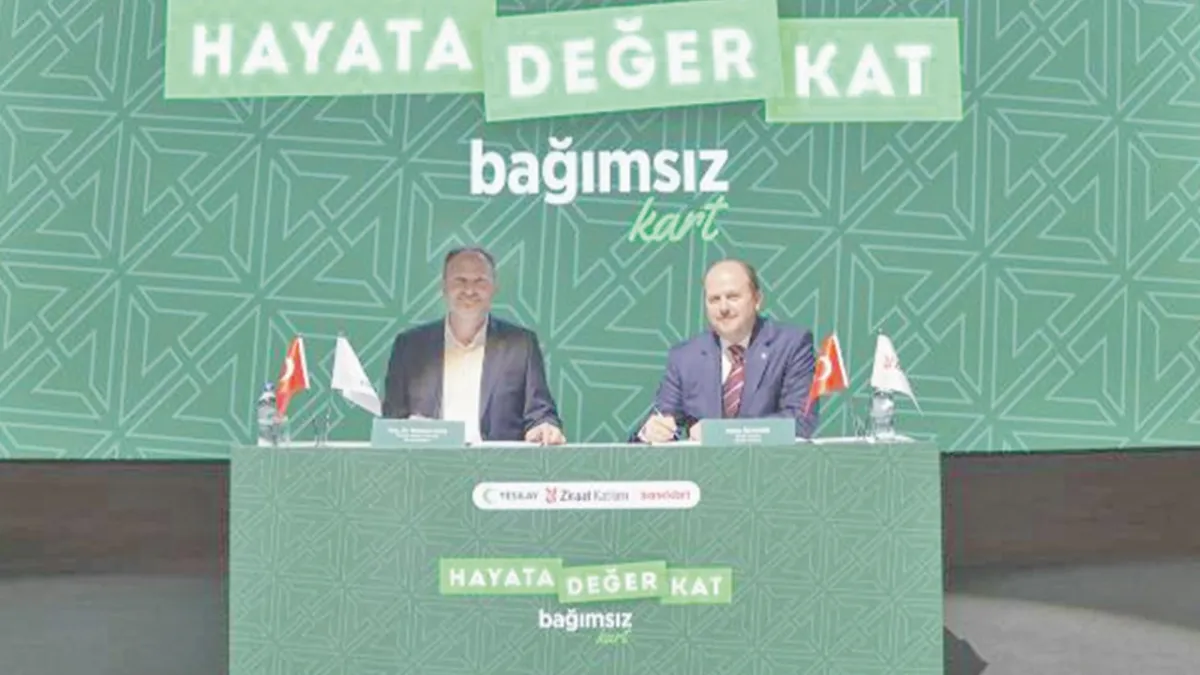 Ziraat Katılım “Bağımsız Kart” ile Yeşilay'a bağış aktaracak
