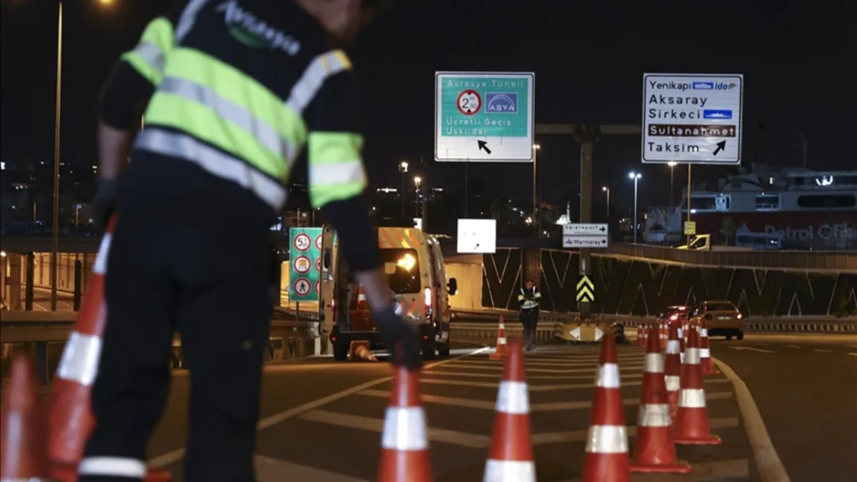 Avrasya Tüneli bakım nedeniyle trafiğe kapatılıyor
