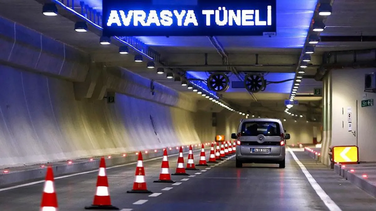 Avrasya Tüneli yol bakım çalışması nedeniyle bir süre trafiğe kapatılacak